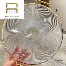 1pc Jewelry Tray, Multifunctional Storage Tray, Candy Dish, Fruit Bowl Back To School - Transparent - View 9