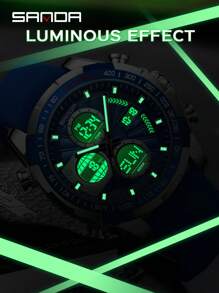 SANDA. SANDA Fashion Military LED Digital Watch For Men Business Multifunctional Timing Alarm Waterproof Wristwatch Men Shockproof Sport Quartz Analog Wrist Watch Outdoor Sport Clock
