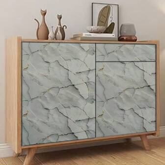 MarbleLux - Waterproof Peel And Stick Vinyl Wallpaper Roll For Kitchen Countertops, Living Room, Bathroom Walls - Easy DIY Decor, Removable, Self-Adhesive, Durable, And Versatile Wall Decoration Solution