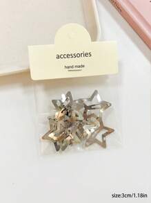 10pcs Women's Fashionable Elegant Hairpin Set, Includes Minimalist Star Side Clip, Teardrop Hair Clip, Bangs Clip, Suitable For Everyday Use, Claw Clips, Hair Claws, Clips For Hair, Hair Slide, Hair Barrettes, School Stuff