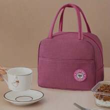 1pc Insulated Bento Bag, Lunch Box Bag, Large-Capacity Insulated Bento Bag, Student Meal Bag, Waterproof And Oil-Proof, Office Worker Meal Bag, Thickened Aluminum Foil Bag, Waterproof Meal Bag, Meal Bag, Bento Bag, Oxford Cloth Insulated Bag, Work Takeout Packing Bag, Lunch And Picnic Preservation Insulated Bag, Ice Bag