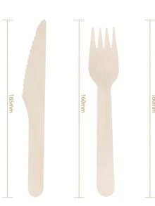 25/50/100 Stücke hochwertiges Besteckset aus Holz, bestehend aus Messer, Gabel, Löffel, Salatgabel und -löffel, geeignet für Partys, Hochzeiten, Wohndekoration, Eislöffel, Kuchengabeln, Salat- und Dessertgabeln, Küche, Weihnachtsgeschenke