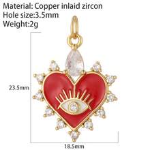 1pc Angel Heart Charms, Butterfly Evil Blue Eye Charms, For Earrings Necklace Bracelet, Jewelry Making Supplies