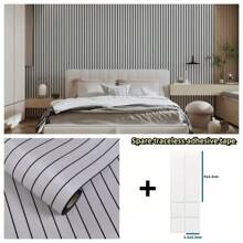 1 Roll 3D Foam Wallpaper - Self-Adhesive, Thickened Sxp Stripe Pattern For Ceilings, Partitions & Curved Indoor Spaces