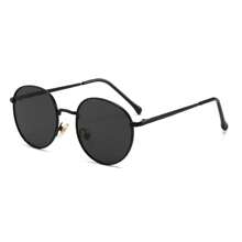 1pc Metal Frame Round Fashion Glasses, Fashionable Beach Eyewear Suitable For Outdoor Street Shades Accessories For Summer Beach Vacation,Outdoor,Travel Back To School Fashionable Preppy School Look