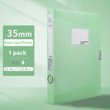 1pc Solid A4 Buckle Information Book, Solid Color Folder, Waterproof And Stain-Proof, Very , Highly Attractive Interleaving File Bag, 20 Pages/30 Pages/40 Pages/60 Pages/80 Pages/100 Pages, Multiple Specifications To Choose Back-School Season/Graduation Season Gifts, Suitable For School, Family, Office, Stationery Storage And Sorting, Good Helper For Teacher Supplies,Back To School,School Supplies
