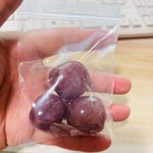3pcs/5pcs Natural Polished Strawberry Quartz Tumbled Stones, Aromatherapy Stones, For Home Decor, Office Decor, Holiday Gifts, Etc.