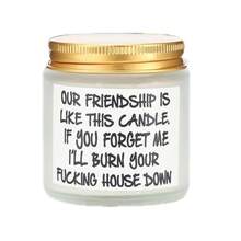 1pc Large Scented Candle, Glass Jar Aromatherapy Candle, Birthday Gift For Female Friends, Friendship Gift For Women, Funny Christmas Gift For Friends, Home Decor, Room Decor, Wedding Decor, Tabletop Decor, Fragrance Gift - Beige - View 4
