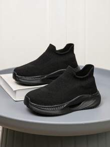1 Paio Di Calzini Sportivi Per Bambini, Calze Morbide E Bre Ammortizzanti Asciugatura Rapida Leggero Design Antiscivolo senza lacci, Stile Casual Adatto Per R, A Righe, Per Strada/Sciocco