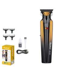 Kemei KM-291 男士电动理发器套装(含配件),USB 充电式理发器,胡须剃须刀,带 LED 显示屏的无线理发器,沙龙品质 | 修剪器可用于家庭旅行、圣诞节、万圣节礼物 - 彩色 - 查看 11