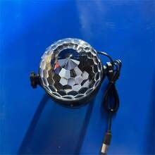 1 Pc RGB Disco Ball Light - 7 Lighting Modes, Perfect For Parties, Festivals, Birthdays & Gifts, USB Powered Christmas Decorations Home Christmas Gifts Christmas Decor - Multicolor - View 12