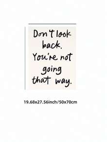 1 件鼓舞人心的墙壁艺术和激励海报无框快乐名言印刷品，带有积极的格言，令人振奋的办公室/卧室/客厅/书房墙壁装饰，送给他/她和返校的完美礼物（无框艺术印刷品）| 度假旅行、海滩、毕业典礼、返校、墙壁印刷品、墙壁印刷品、印刷品、Funkyposters - 黑與白 - 查看 11