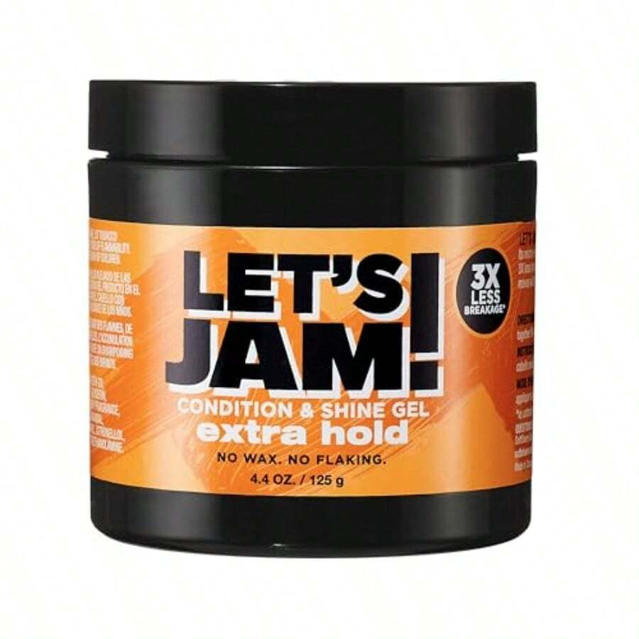 MSoftSheenCarson Let's Jam! Shining And Conditioning Hair Gel By Dark And Lovely Extra Hold All Hair Types Styling Gel Great For Braiding Twisting And Smooth Edges Extra Hold 4.4 Oz6001 - 4.4盎司(1包) - 查看 1