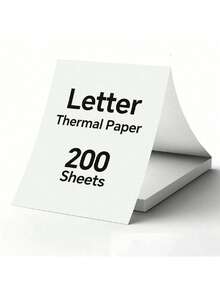 200 Sheets 8.5 X 11 Inches Thermal Printing Paper, Compatible With HPRT MT610 Pro And Other Portable Printers - White - View 9