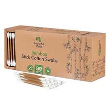Natural Cotton Swabs Ears – 500 Pack – Qtips With Carbonized Durability –, & Vegan –% Cotton Ear Swabs Organic (Drawer Box)