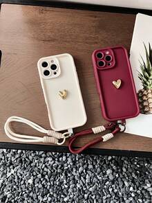 适用于三星 Galaxy S25、S24、S24Plus/S24+、S24Ultra、S24FE、S20、S21、S22、S23 的手机壳，可爱浅紫色心形手机壳，适用于 iPhone11/11 Pro/11 Pro Max/12/12 Pro/12 Pro Max/13/13 Pro/13 Pro Max/14/14 Pro/14 Pro Max/15/15 Pro/15 Pro Max/16/16 Pro/16 Pro Max iPhone16E 防水防震防摔防刮