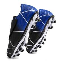 1 par de zapatos de fútbol/fútbol para niños con cierre de , sin tacos, para entrenamiento de principiantes