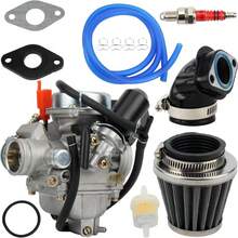 PowerMotor PD24J Carburetor For 4-Stroke GY6 125cc 150cc ATV Go Karts Scooter Mopeds QMJ_QMI157 QMJ_QMI152 - Manifold Intake Diameter 24mm PD24J Carb - Carburetor Kit 02 - View 1