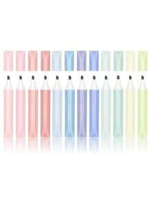 4pcs A Set Morandi Color Highlighter Marker Pens Set Gradient Colors Brush Tip For Drawing Painting Office School - one-size - View 6