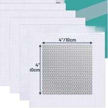 6 Stücke Trockenbau Reparaturset - 10 x 10 cm Aluminium-Mesh Flicken für große Löcher - selbstklebende Wand-Reparaturflicken mit verstärkten Kanten (ohne Schleifen nötig)