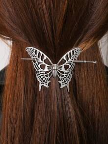1 件复古蝴蝶发夹生命之树维京金属发夹古董中世纪发夹婚礼日常使用法式发饰女士返校哥特式黑暗万圣节秋冬