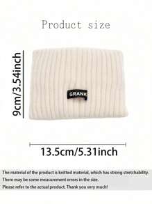 1 st. effenkleurige casual polyester hoofdband, herfst/wintermodel