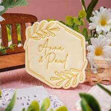 Leaf Pattern Cookie Cutter DIY Birthday Fondant Biscuit Mold Baby Shower Party Cookies Embossing Mould Dessert DIY Decor Tools Wedding Party Birthday Cake Mold