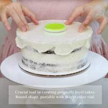 2Pcs Reusable Acrylic Cake Disc Round Happy Birthday Cake Base Plate Blank Acrylic  Topper For Layered Cakes Decorating Tools