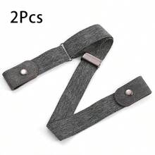 1/2/4条装弹力腰带，可调节无扣腰带，适合搭配牛仔裤和休闲裤，男女通用，隐形弹力腰带，塑形腰带 - 无扣舒适，可调节弹力，完美搭配牛仔裤和休闲裤 - 凸显身材曲线，复古弹力腰带 - 无扣，隐形贴合，男女通用，舒适弹力，均码 - 彩色 - 查看 31