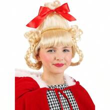 MDr. Seuss The  Cindy Lou Who Wig For Girls Blonde Movie Character Wig Christmas Braid Hairstyle6001 - As Pic - View 6