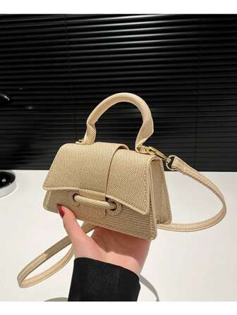 Nouveau sac à main de mode couleur unie à une épaule diagonale, sac fourre-tout simple et polyvalent pour femme pour le travail