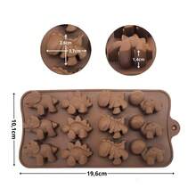 Silicone Mold Chocolate Candy Sweets Soaps Resin Silicone Mold Various Models - 4 HOA - Xem 3