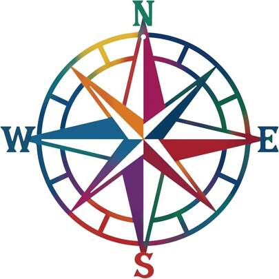 11 Inches Metal Decorative Nautical Compass Wall Decor, Living Room Bedroom Office Porch Garden Patio Signs Wall Hanging Art Beach Theme Home Decoration (Black)2025