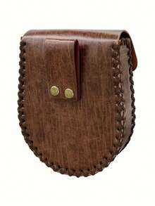 1 Stück Wikinger-Stil mittelalterlicher Leder-Münzbeutel Gürteltasche, geprägter Ritter Vintage Europäischer Stil