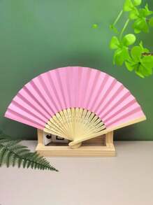 Abanico manual plegable de papel personalizado, portátil, suministros para fiestas y bodas. Abanico manual, regalo y decoración para bodas. Muy adecuado como regalo de fiesta y prop de fotos. Apropiado para decorar restaurantes, paredes, bodas, fiestas, duchas nupciales, fiestas de cumpleaños, despedidas de soltera, regalos de fiestas de boda.