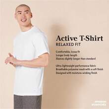 Essentials Performance Tech - Camiseta para hombre, paquete de 2 - Negro - Ver 2