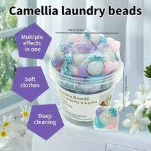 12g/Tub 50pcs Fabric Softener Beads, Long Lasting Fragrance, Clothes Refreshing Fragrance Beads, Laundry Supplies, Clothing Care