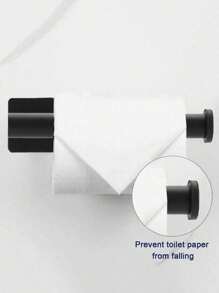 1pc Gold Toilet Paper Holder Bathroom Tissue Storage Rack Stainless Steel Paper Towel Hanger
