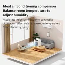 SOKANY Mini Small Household Usb Spray Air Cooler Portable Air Conditioning Fan Desktop Humidifying Electric Fan