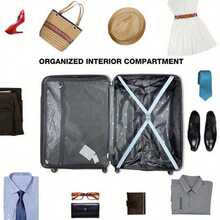 3-Piece Hardshell Expandable Luggage Set With Spinner Wheels And TSA Lock - 20, 24, 28 - Blue