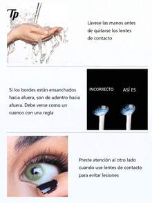 TP 1/3/5/15 pzs nuevos lentes de contacto estéticos anuales, oferta increíble de 2+1 gratis, súper atractiva y te dejará sorprendido. Lentes de contacto multicolor de gran diámetro de 14.5mm, con un contenido de agua del 42%, naturales, cómodos y estéticos. Incluye caja de lentes, solución de cuidado, pinza, ideal para reproducir personajes de cosplay, sesiones de fotos, fiestas y reuniones, especialmente recomendado para disfraces de Halloween, maquillaje terror, accesorios Halloween ojos, fiesta temática calabaza bruja, cosplay Halloween. Atención este producto no tiene graduación, no apto para personas con visión defectuosa - F-2-NEGRO - Ver 6