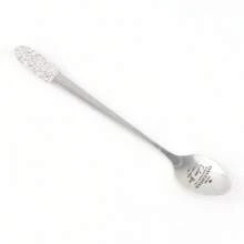 1PC High End Glass Crystal Rhinestone Long Handle Spoon, Coffee Spoon, Long Handle Serving Spoon, Ice Cream Mixing Spoon, Elegant Home Kitchen Utensil Accessory, Thick Design, Perfect For Use In Homes, Hotels, Bars, And Restaurants.,School Supplies