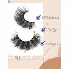 CZ Eyelashes Mink Lashes Fluffy Natural Look False Lashes Wispy Full Eye Lashes 8D 20 Mm Long D Curl Strip Eyelashes Pack 10 Pairs Reusable Fake Eyelashes That Look Like Extensions By  1613 - 黑色 - 查看 4