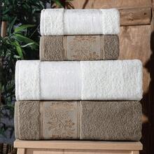 Made In Turkey – Guvenal Lara 4-Piece Cotton Bath Towel Set – 50x90 Cm – Soft & Absorbent – Turkish Towels For Bathroom, Hammam & Bridal Use