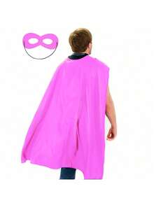 Maklulu Solid Color Non-Woven Fabric Adult Superhero Capes And Masks - For Adult Superhero Cape Superhero Party Capes Superhero Costume, Party Dress - Style a - View 9