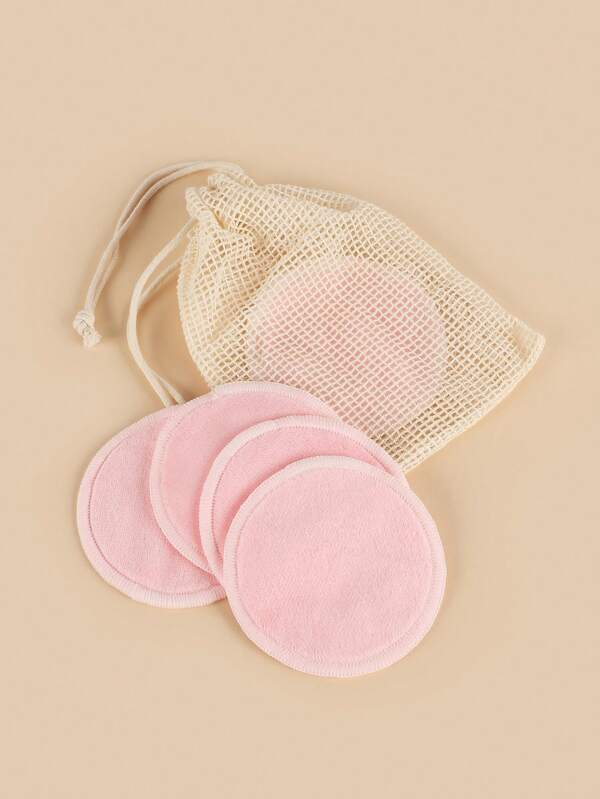 Reusable Makeup Remover Pads, Pink