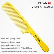 TITAN HIRLD TITAN Professional Daily Use Hair Comb, Unisex - Yellow - View 7