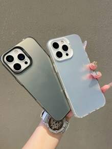 2 peças Capas de Telefone para Casais na Moda, Capas de Telefone Preto e Prata Antiderrapantes Coloridas Mate IMD Minimalistas, Capas de Telefone Duras com Moldura Semirrígida e Transparente, Capas Protetoras de Telefone, Compatível com Samsung, Compatível com iPhone 13, Compatível com iPhone 13 Pro Max, Compatível com Samsung Galaxy, Compatível com iPhone