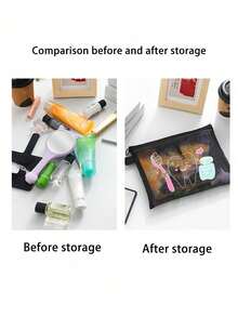 在收纳配件领域，我们可爱的胶囊主题网状收纳袋令人耳目一新。它们并非普通的收纳袋，而是功能性、可爱造型和时尚风格的完美结合，旨在让整理您的必需品成为一种充满乐趣和魅力的体验。充电器盒线缆收纳袋 - 黑色 - 查看 3