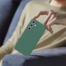 Liquid Silicone Phone Case For Samsung Galaxy S25 Ultra And 13/16 Pro Max/11, Waterproof, Shockproof, Anti-Fall, Anti-Scratch - Dark Green - View 5